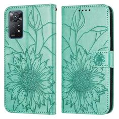 Capa fina compatível com Xiaomi Redmi Note 11 Pro 4G/5G/Redmi Note 12 Pro 4G Capa carteira com suporte para cartão, capa floral em relevo, capa flip de couro, capa protetora à prova de choque