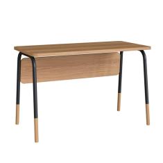 Escrivaninha Flexus Hanover e Preta 120 cm