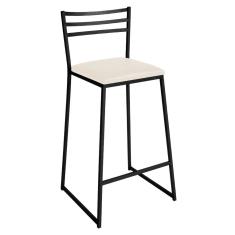 Banqueta Alta Lisboa em Aço Carbono