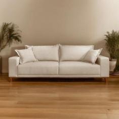 Sofá Fixo 3 Lugares Luxo 200 Cm Argos - Castellar Móbile
