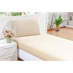 Jogo de Lençol Solteiro Antialérgico 2 Peças Liso - Várias Cores - Bor