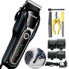 Máquina de Tosa Kemei KM-1991  Recarregável, Silenciosa, Para Cães e G