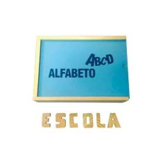 Brinquedos Educativos - Alfabeto Móvel em Madeira 40 Peças - Sonho de 