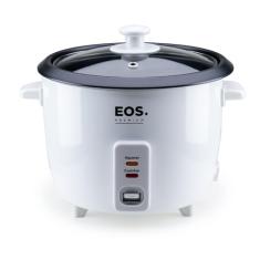 Panela Elétrica de Arroz 8 Xícaras EOS Premium Pratic Tampa de Vidro Branco EPA08B 110V