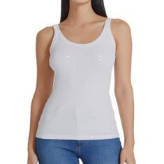 Camiseta Regata Feminina Hering N1te Cinza-Feminino