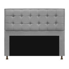 Cabeceira Copenhague 160cm Queen Size Suede Cinza