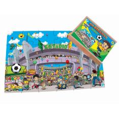 Quebra-Cabeça Gigante Infantil Estádio 24 peças