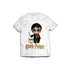Camiseta Harry Potter Com Edwiges Chibi Tamanho:12