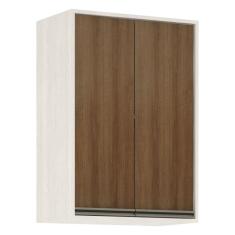 Armário Aéreo de Cozinha 60 cm 2 Portas de abrir 2 Prateleiras Linea Luciane Móveis