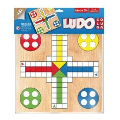 Jogo De Tabuleiro Em Mdf Ludo 2 A 4 Jogadores Coluna Color