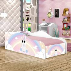 Mini Cama Fun Unicórnio Bebê Infantil Com Colchão