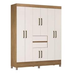 Guarda Roupa Casal Munique Amêndola Off White – Demóbile