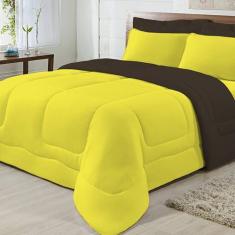 Edredom Dupla Face 100% Algodão Malha Solteiro Gran Moratta 01 Peça - 