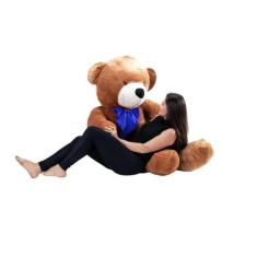 Urso De Pelúcia Gigante Teddy 1,70m - 307 - Luck Baby , Mel com laço a