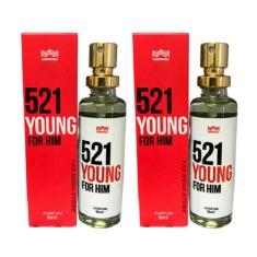 Kit 2 Perfume Masculino 521 Young For Him Amakha Paris 15ml
