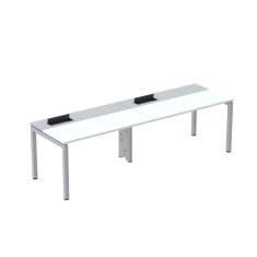 Mesa Plataforma Para Coworking Para 2 Pessoas 150x792 Psc150 Branco-cinza