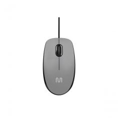Mouse Com Fio Mf400 Clique Silencioso Conexão Usb 1200dpi Cabo De 180cm 3 Botões - Cinza - Mo387