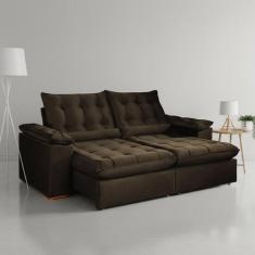 Sofá Retrátil e Reclinável 3 Lugares 250cm Dubai - Kasacomigo Estofado