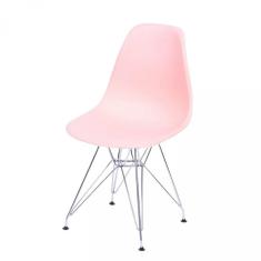 Cadeira em Polipropileno Base Metálica OR Design Salmão
