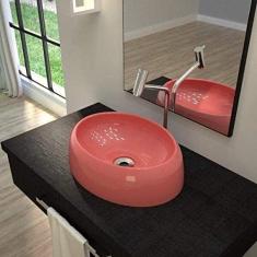 Cuba de Apoio para Banheiro OV39W Capri Compace Rosa