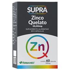 Herbamed Supra Zinco Quelato - 29 59Mg 60 Cápsulas -