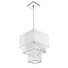 Lustre Para Sala De Cupula Cristal Acrílic Marrycrilic Branc - Marrylu