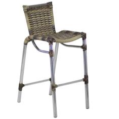 Banqueta Alumínio Fortaleza Alta Para Balcão Cozinha Bar Trama Origina