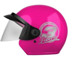 Capacete Aberto Moto Liberty 3 Three Solid Masculino Feminino Confortá
