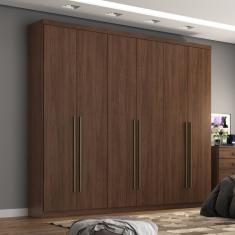 Guarda-roupa Casal 6 Portas 3 Gavetas Melvin Espresso M veis
