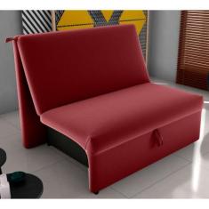 Sofá Cama para Descanso Galway Veludo Vinho - CasaH