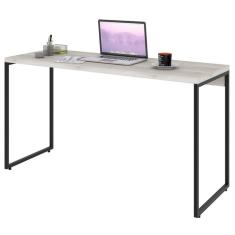Mesa de Escritório Escrivaninha Retangular Dynamica Industrial sem Gavetas MDF 135cm Branco