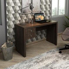 Mesa Para Computador 2 Gavetas Me4123 Rústico - Tecno Mobili