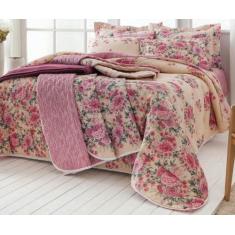 Jogo de Lençol Casal 4 Peças com Elástico Cama Box Realce Premium 140 