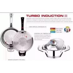 Jogo De Panelas Completo Inox Aço Cirúrgico 23 Peças