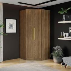 Guarda-Roupa de Canto 2 Portas Kappesberg Adapt Nogueira