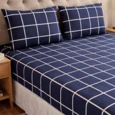 Jogo De Lençol Casal Box Estampado 3 Peças Essencialle - Marina Enxova