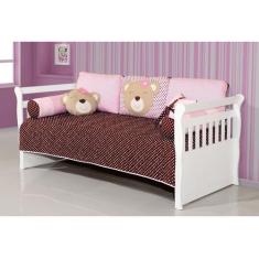 Cama Babá Júlia Branco Brilho - Carolina - CAROLINA BABY, Branco