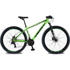 Bicicleta aro 29 KRW Alumínio 24 Vel Marchas Freio Hidráulico Suspensão dianteira Mountain Bike KR3-Unissex