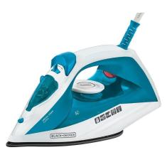 BLACK+DECKER Ferro de Passar a Vapor FX2100 com Base Antiaderente Azul