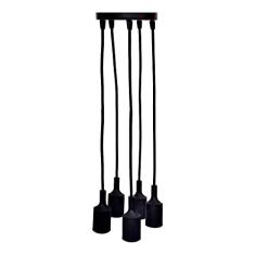 Pendente Benjamin 5Xe27, Avant, 485125871, Preto