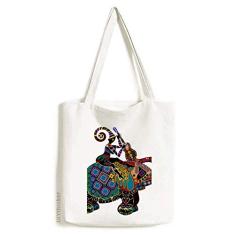 Elefante trekking China Minoria totem sacola de lona, bolsa de compras, bolsa casual