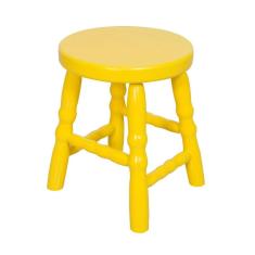 Banqueta Baixa 30cm Dalas Casatema Amarelo