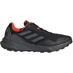 adidas Tracefinder Tênis masculino de corrida em trilha, Núcleo preto e cinza, seis solares, vermelho, 42