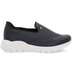 Tênis Casual Feminino Slip On Preto Usaflex AL0302