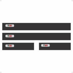 Kit Soleira da Porta Golf Tsi 2014/ Resinado Com Black Over - SPORTINO