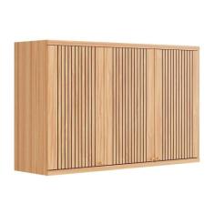 Armário de Cozinha Modulado Sauvignon c/ 3 Portas Frisada 120cm Amendo