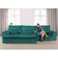 Sofá Fusion 3.60m Elétrico com USB e Vibro Massagem - Sofisticato, ver