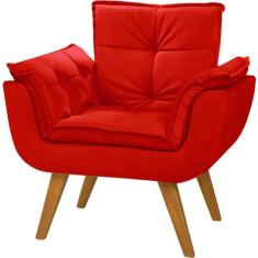 Poltrona Decorativa Opala Suede Rosa Bebê - Dora Bela, 0128