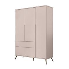Guarda Roupa Retro Melinda 3 Portas Rosê - FbABY - Phoenix Baby