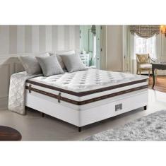 Cama Box Casal Colchão + Box 138x188 Molas Ensacadas Cama inBox Relax 
